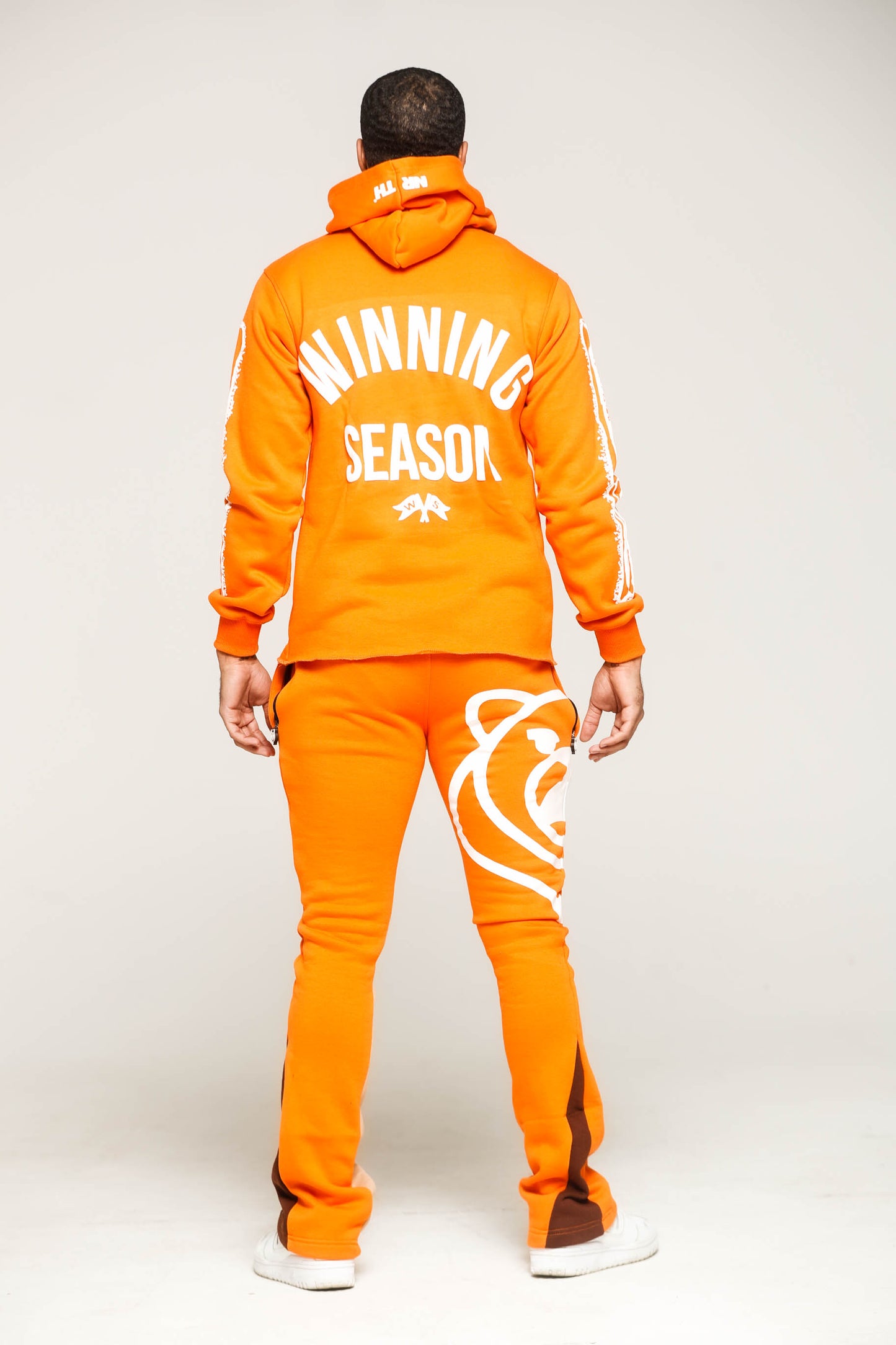 Orange Winning Season Flare Joggers