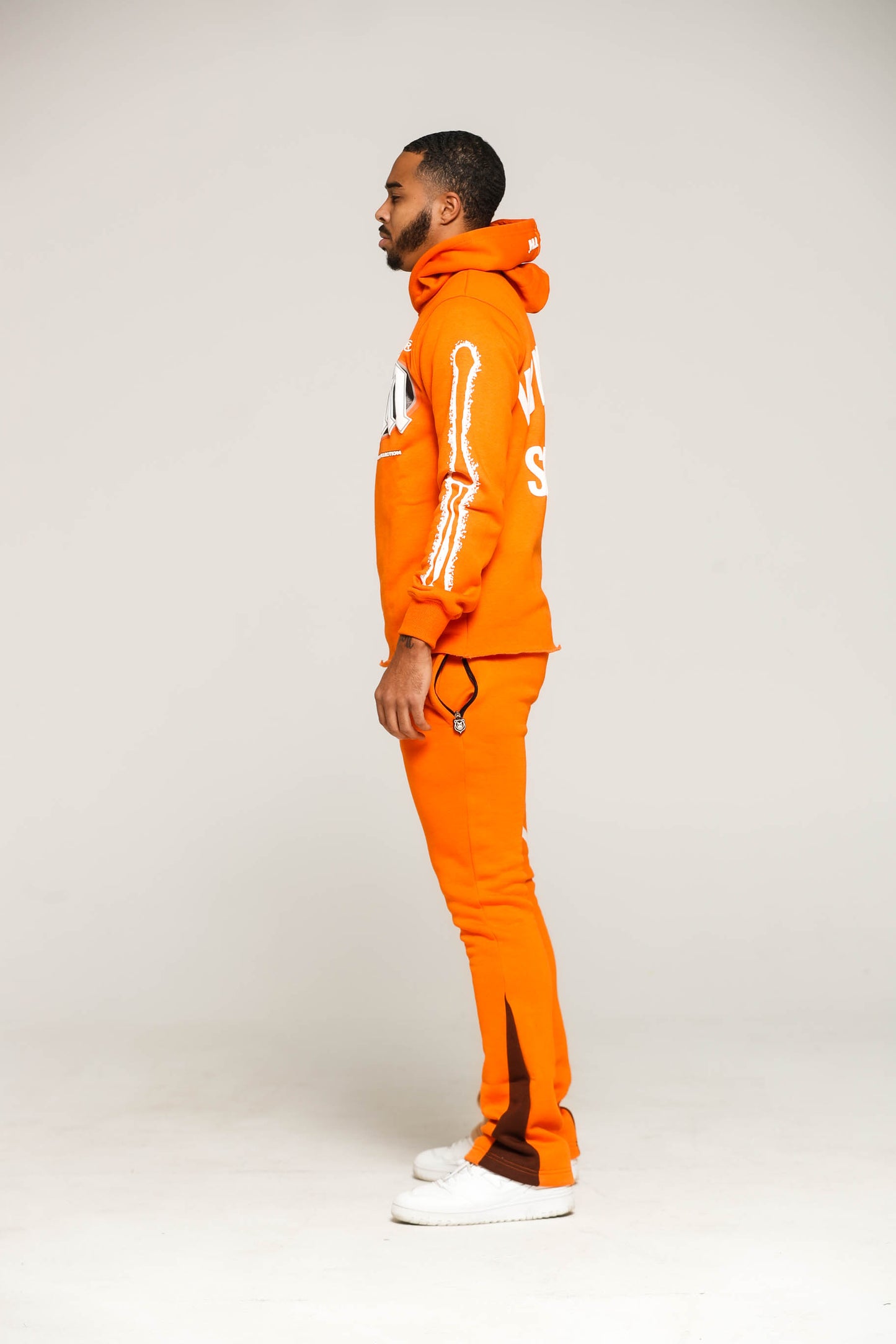 Orange Winning Season Flare Joggers