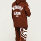 Brown Winning Season Flare Joggers