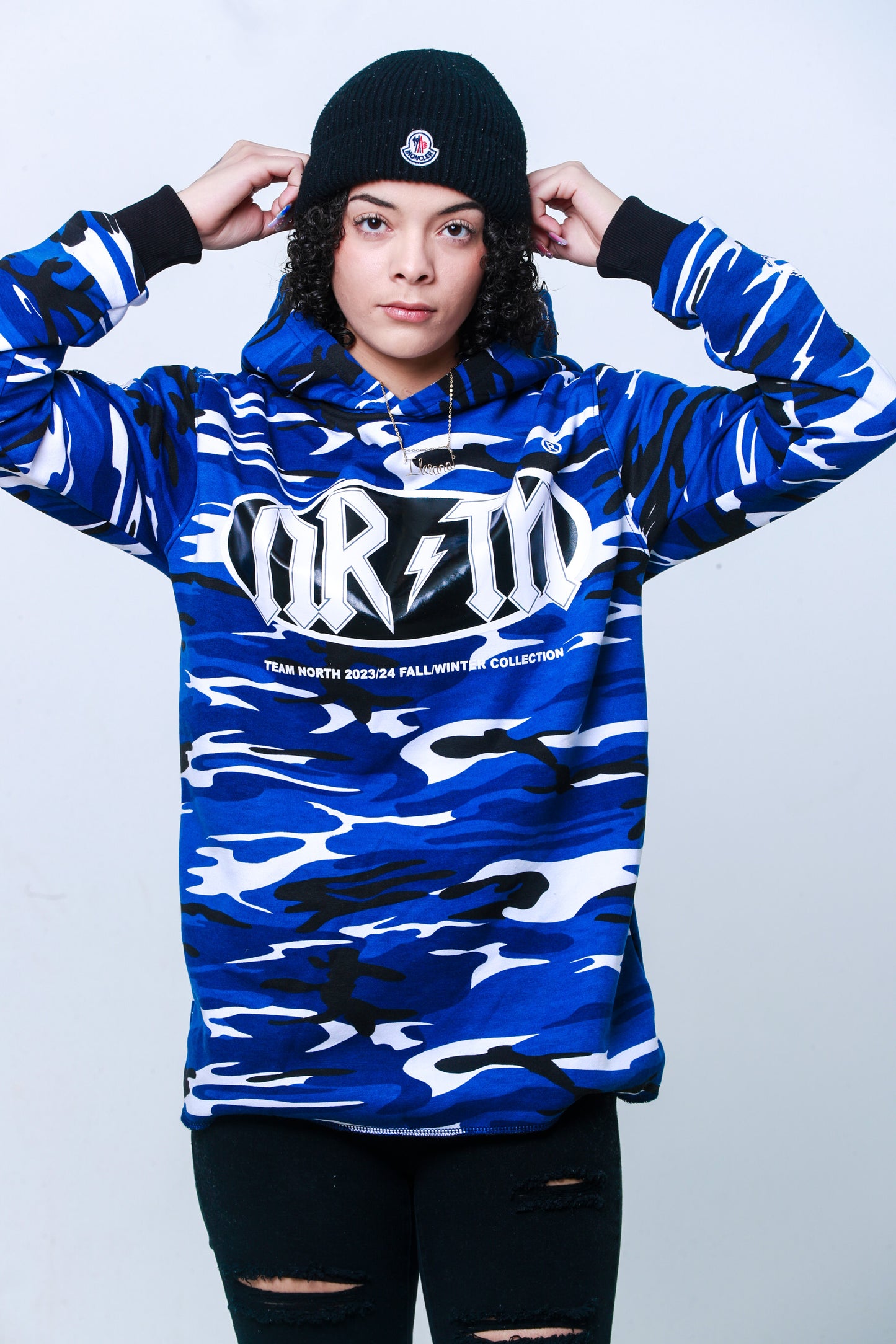 Blue Camo Winning Season Pullover