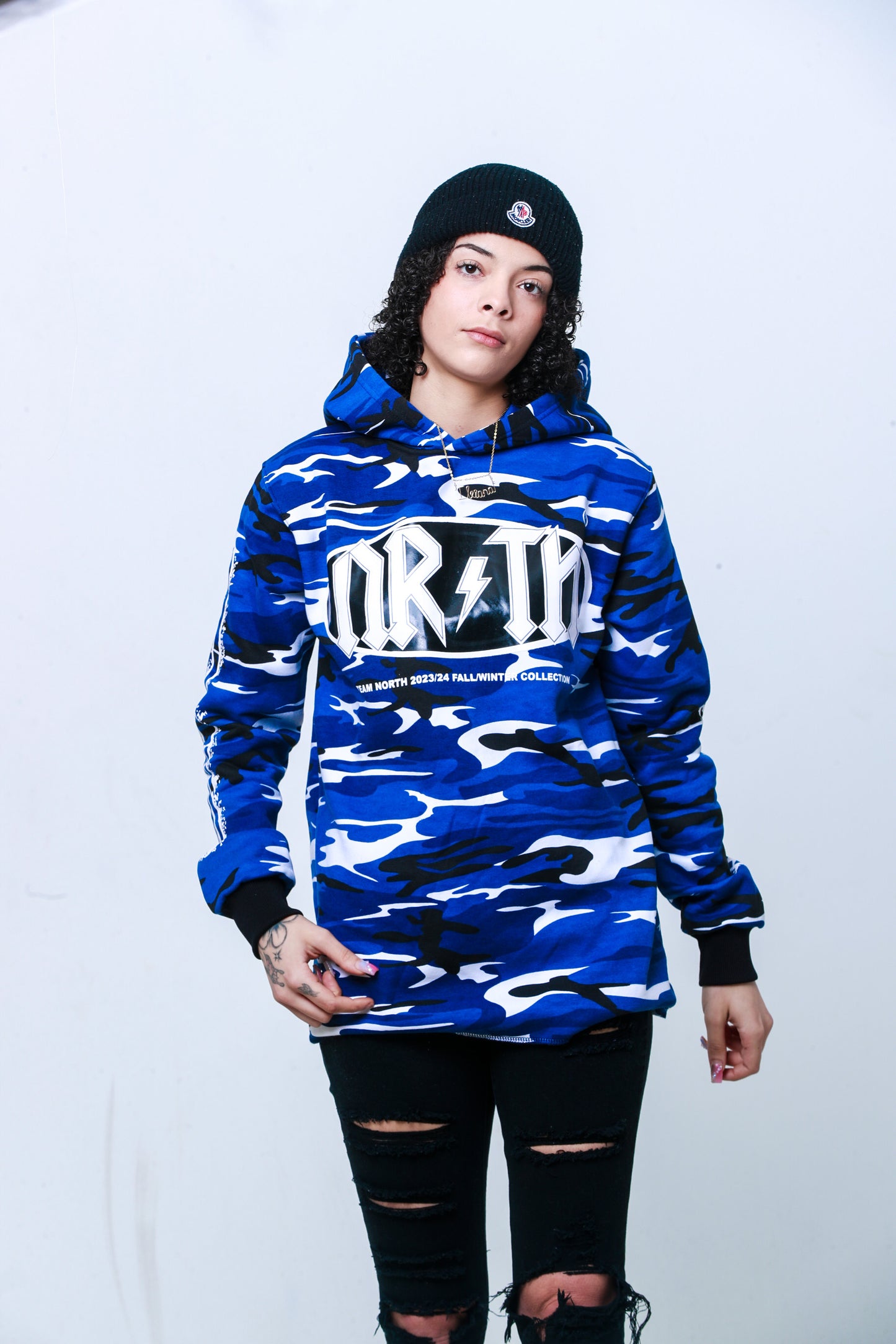 Blue Camo Winning Season Pullover