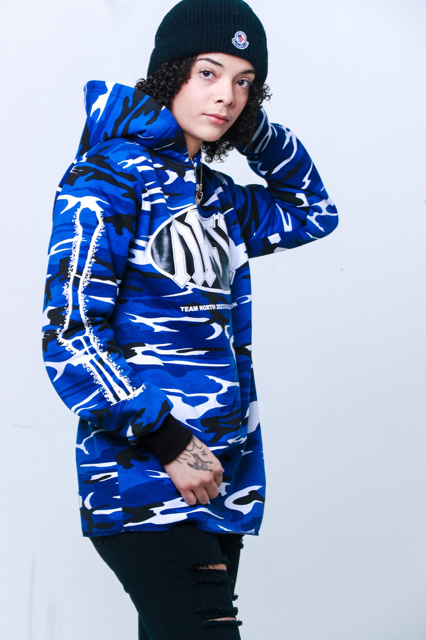 Blue Camo Winning Season Pullover