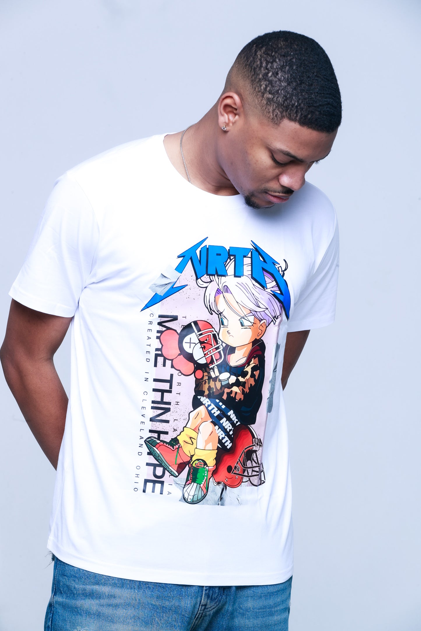 Trunks Cleveland Browns White Graphic Tee