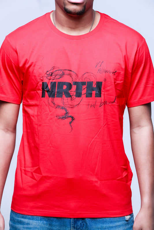 V1 Alternate NRTH Snake Red Graphic Tee