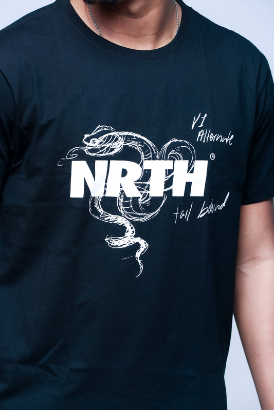 V1 Alternate NRTH Snake Black Graphic Tee