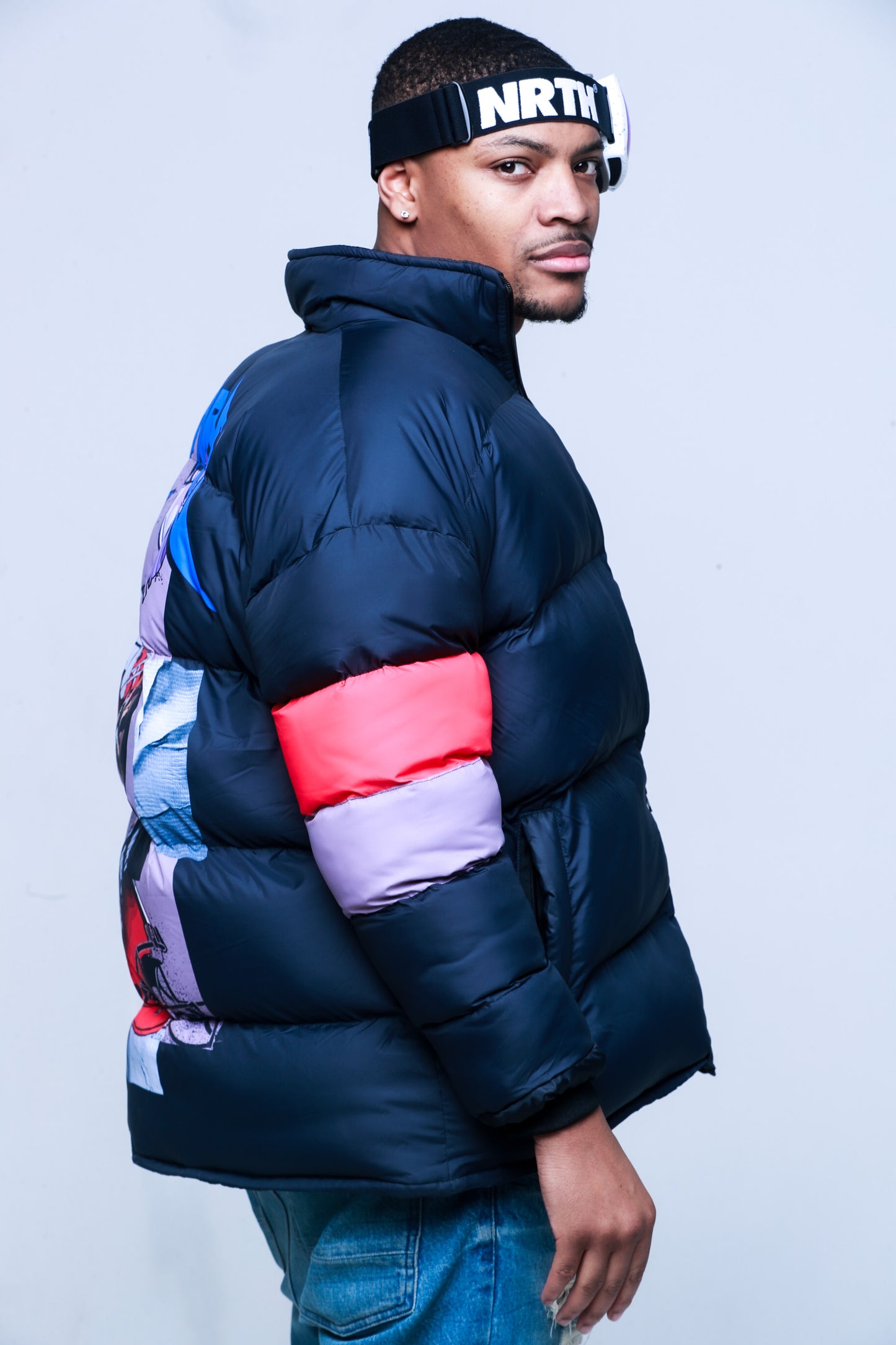 Limited Edition Early Release Nrth Puffer Coat ( 1of 1 ) Medium/ Large Fit .