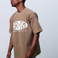 Nrth Oval Puff Print Brown Tee