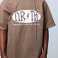 Nrth Oval Puff Print Brown Tee