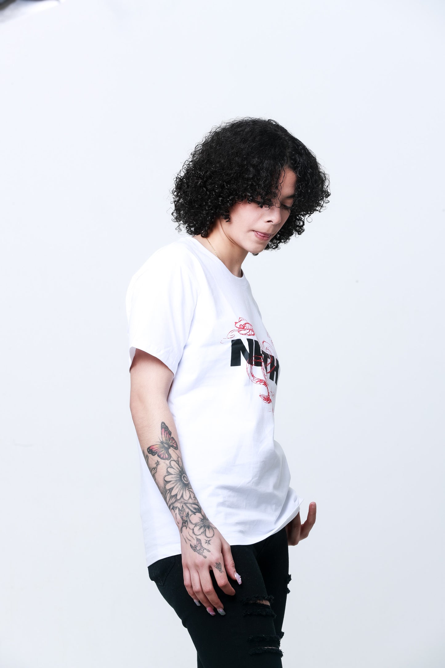 V1 Alternate NRTH Snake White Graphic Tee