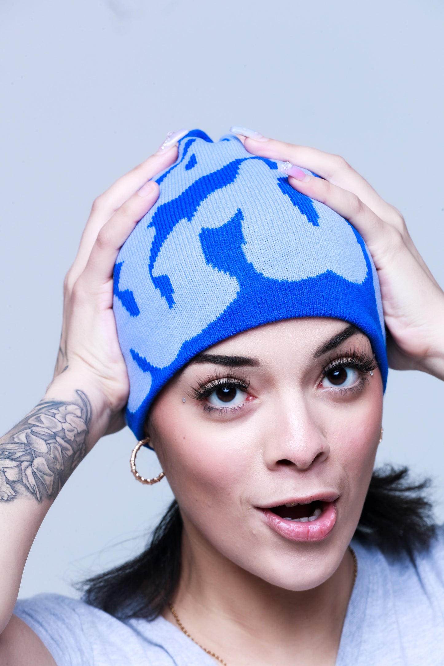 V1 Beanie Blue