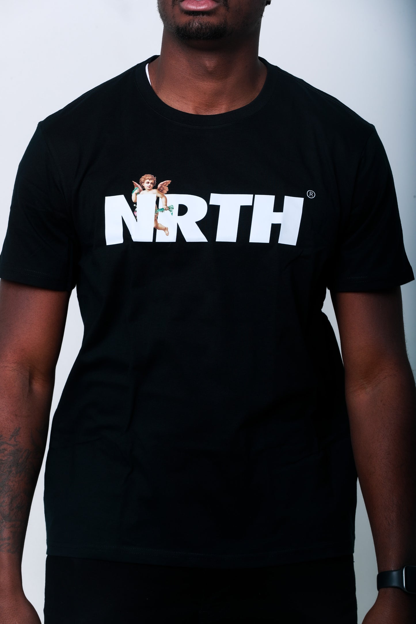 NRTH Angels Black Graphic Tee