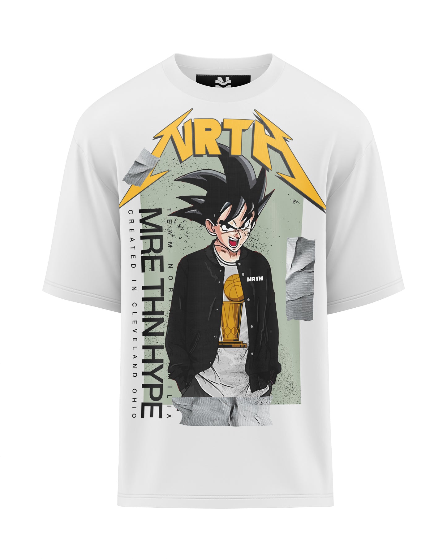 Goku Nrth Trophy White Graphic Tee