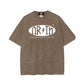 Nrth Oval Puff Print Brown Tee