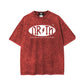 Nrth Oval Puff Print  Faded Red Tee