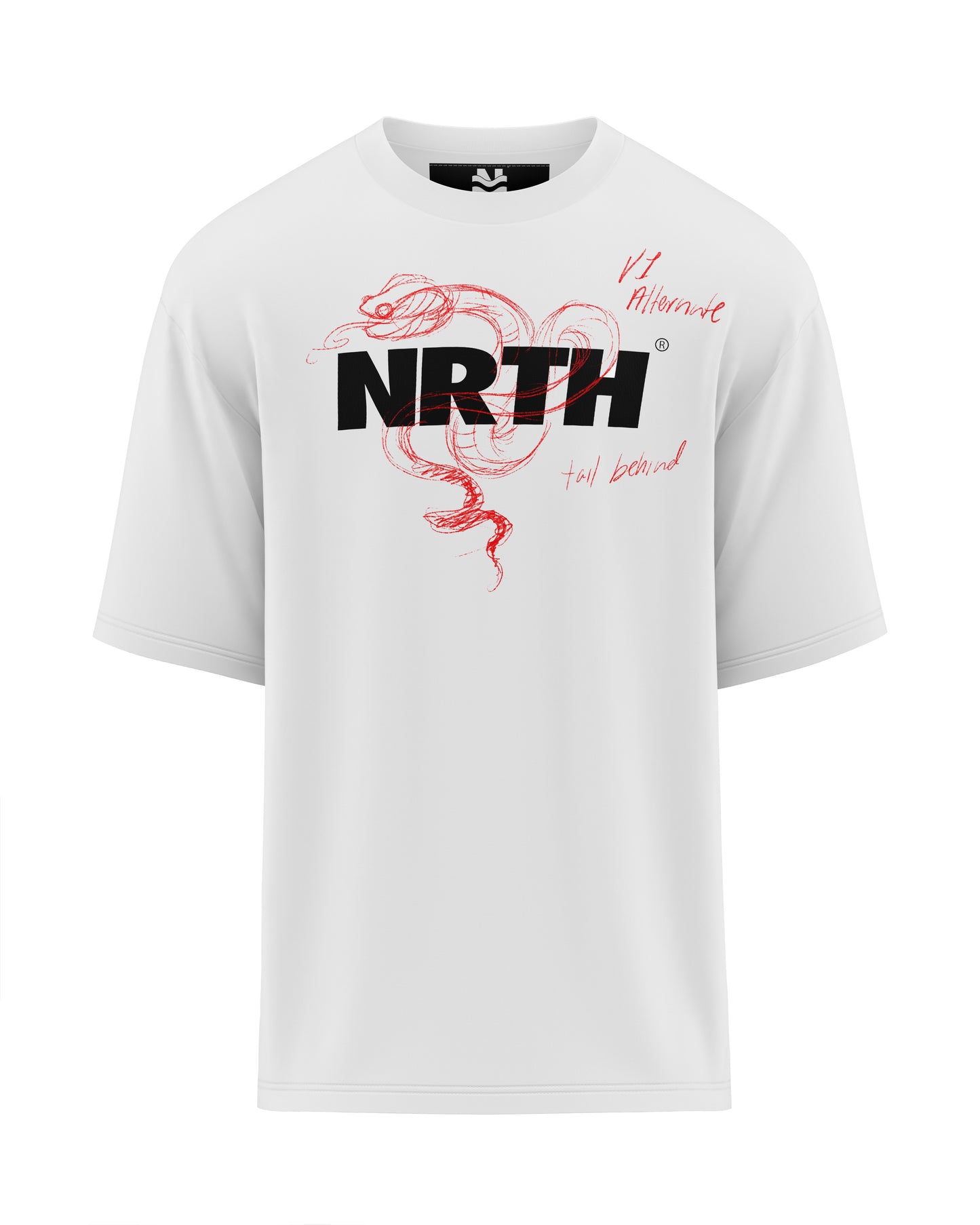 V1 Alternate NRTH Snake White Graphic Tee