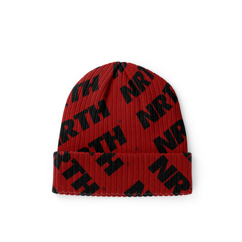 Red NRTH All Over Skully